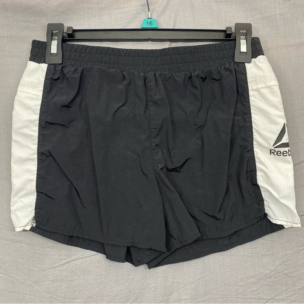 Reebok Wind Breaker Running Shorts Black & White Size | XXL